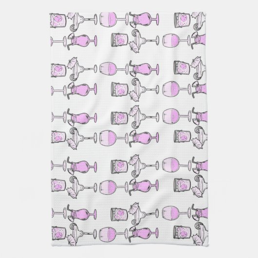 Cocktail Hour キッチンタオル (縦)