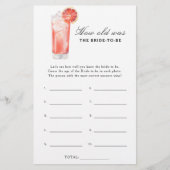 Cocktail - How old was the bride to be game (正面)