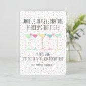 Cocktail Invitations, Confetti and Martini's 招待状 (スタンド正面)