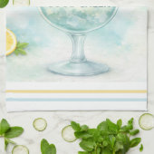 Cocktail Kitchen Decor Gin & Tonic Lover  キッチンタオル (折り畳み)