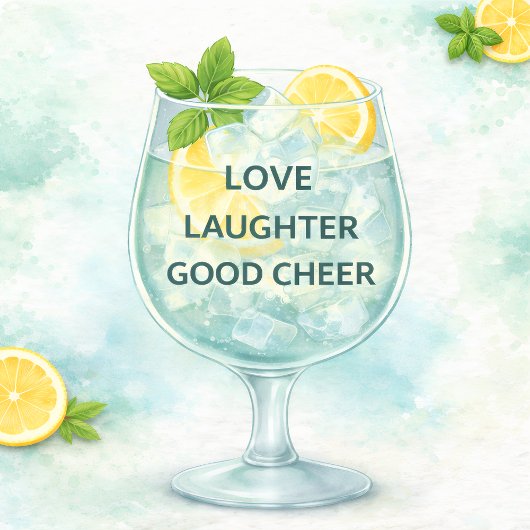 Cocktail Kitchen Decor Gin & Tonic Lover  キッチンタオル