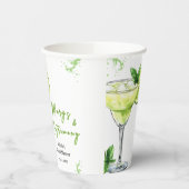 Cocktail Margs and Matrimony Bridal Shower 紙コップ (左)