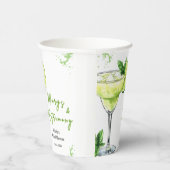 Cocktail Margs and Matrimony Bridal Shower 紙コップ (右)