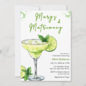 Cocktail Margs & Matrimony Bridal Shower 招待状 (正面)