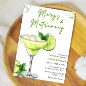Cocktail Margs & Matrimony Bridal Shower 招待状