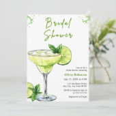 Cocktail Margs & Matrimony Margarita Bridal Shower 招待状 (スタンド正面)