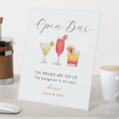 Cocktail mixed drinks Open Bar wedding 台座サイン (インサイチュ)