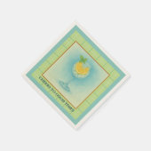 Cocktail Napkin | Gin & Lemon Summer Entertaining スタンダードカクテルナプキン (角)