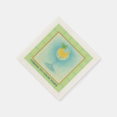 Cocktail Napkin | Gin & Lemon Summer Entertaining スタンダードカクテルナプキン (角)