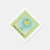Cocktail Napkin | Gin & Lemon Summer Entertaining スタンダードカクテルナプキン (角)