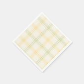 Cocktail Napkin | Lime & Lemon Plaid | Gin & Tonic スタンダードカクテルナプキン (角)