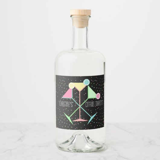 Cocktail Night Martini リキュールボトルラベル (正面)