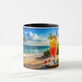 Cocktail on beach マグカップ (中央)