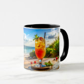 Cocktail on beach マグカップ (正面右)