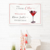 Cocktail Party A tini bit Older Cherry Martini 横断幕 (インサイチュ)