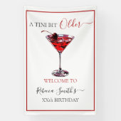 Cocktail Party A tini bit Older Cherry Martini 横断幕 (縦)