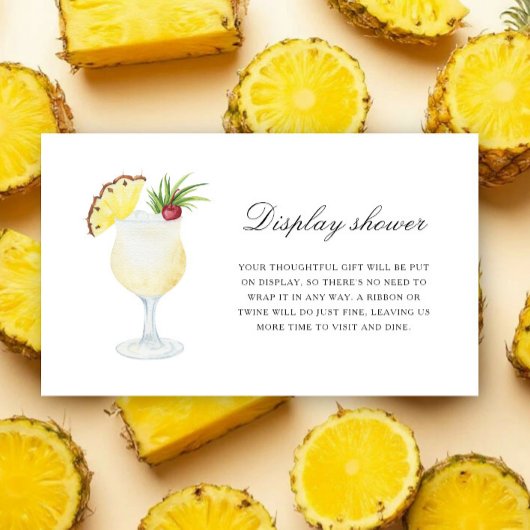 Cocktail Pineapple - Display shower  エンクロージャーカード