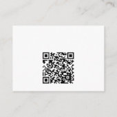 Cocktail QR Code Bridal Shower Registry  エンクロージャーカード (裏面)