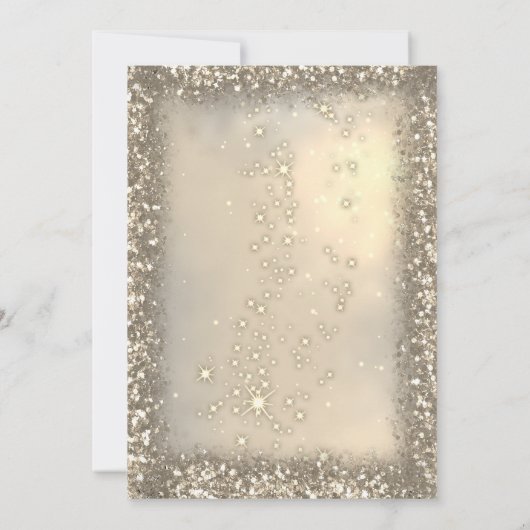 Cocktail Red Bow Santa Hat Christmas Party 招待状 (裏面)