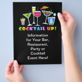 COCKTAIL UP! プロモーションフライヤー チラシ (手)