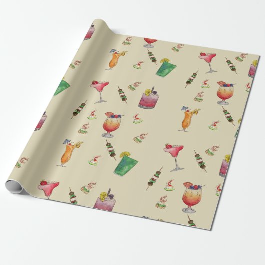 Cocktail Wrapping Paper ラッピングペーパー (アンロールド)