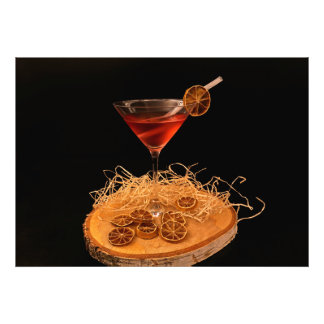 Cocktail Zitrone Granatapfel フォトプリント