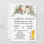 Cocktails & Brews Before I do Winter Shower 招待状 (正面)