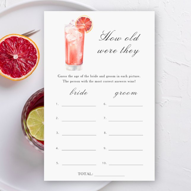 Cocktails bridal shower - How old were they game (クリエイターアップロード済み)