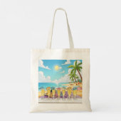 Cocktails by the beach tote bag トートバッグ (裏面)