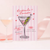 Cocktails & Canapes Girls Night Birthday 招待状