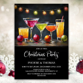 Cocktails Christmas Party 招待状