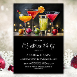 Cocktails Christmas Party 招待状