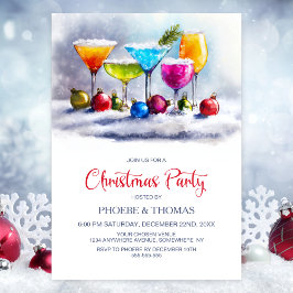 Cocktails Christmas Party 招待状