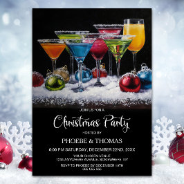 Cocktails Christmas Party 招待状
