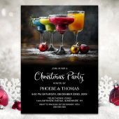 Cocktails Christmas Party 招待状