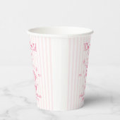 Cocktails Club Bachelorette Party Pink 紙コップ (右)