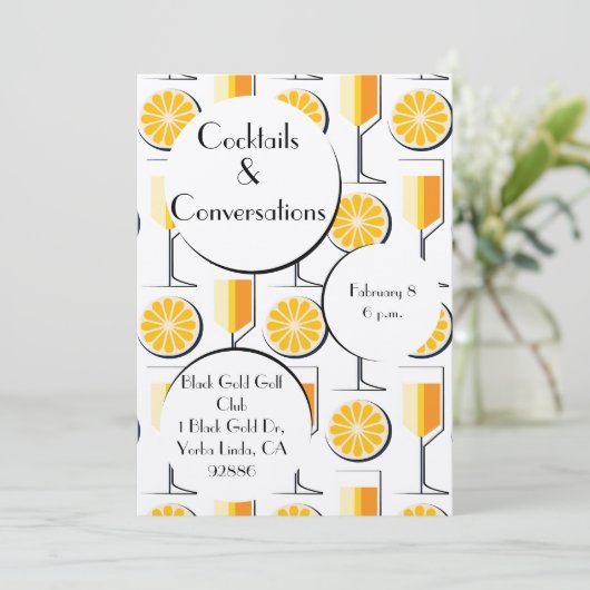 Cocktails&Conversations ご招待状 招待状 (スタンド正面)