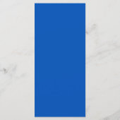 Cocktails Drinks Menu Card- Cobalt Blue & White  メニュー (裏面)