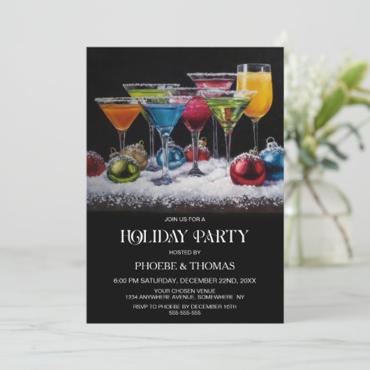 Cocktails Holiday Party 招待状 (スタンド正面)
