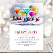 Cocktails Holiday Party 招待状