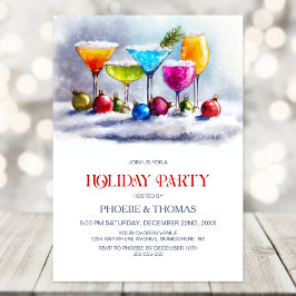 Cocktails Holiday Party 招待状