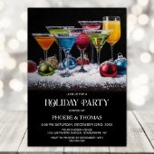 Cocktails Holiday Party 招待状