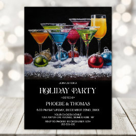 Cocktails Holiday Party 招待状