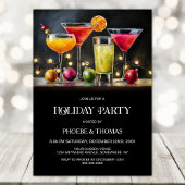 Cocktails Holiday Party 招待状