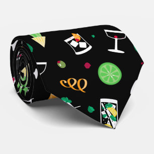 Cocktails Party Pattern ネクタイ
