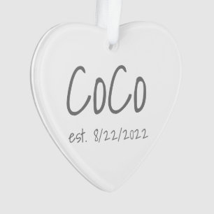 CoCo設立日アクリルパーソナライズされた系 オーナメント
