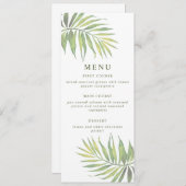 COCO 水彩パームリーフ メニュー 招待状 (正面/裏面)