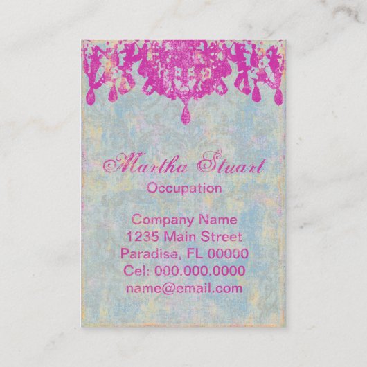 Coco Chandelier 2 - CHANGE COLOR名刺 名刺 (裏面)