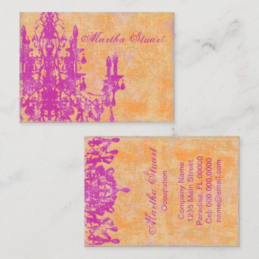 Coco Chandelier 2 - CHANGE COLOR名刺 名刺 (正面/裏面)