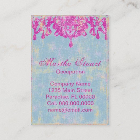 Coco Chandelier 2 - CHANGE COLOR名刺 名刺 (裏面)